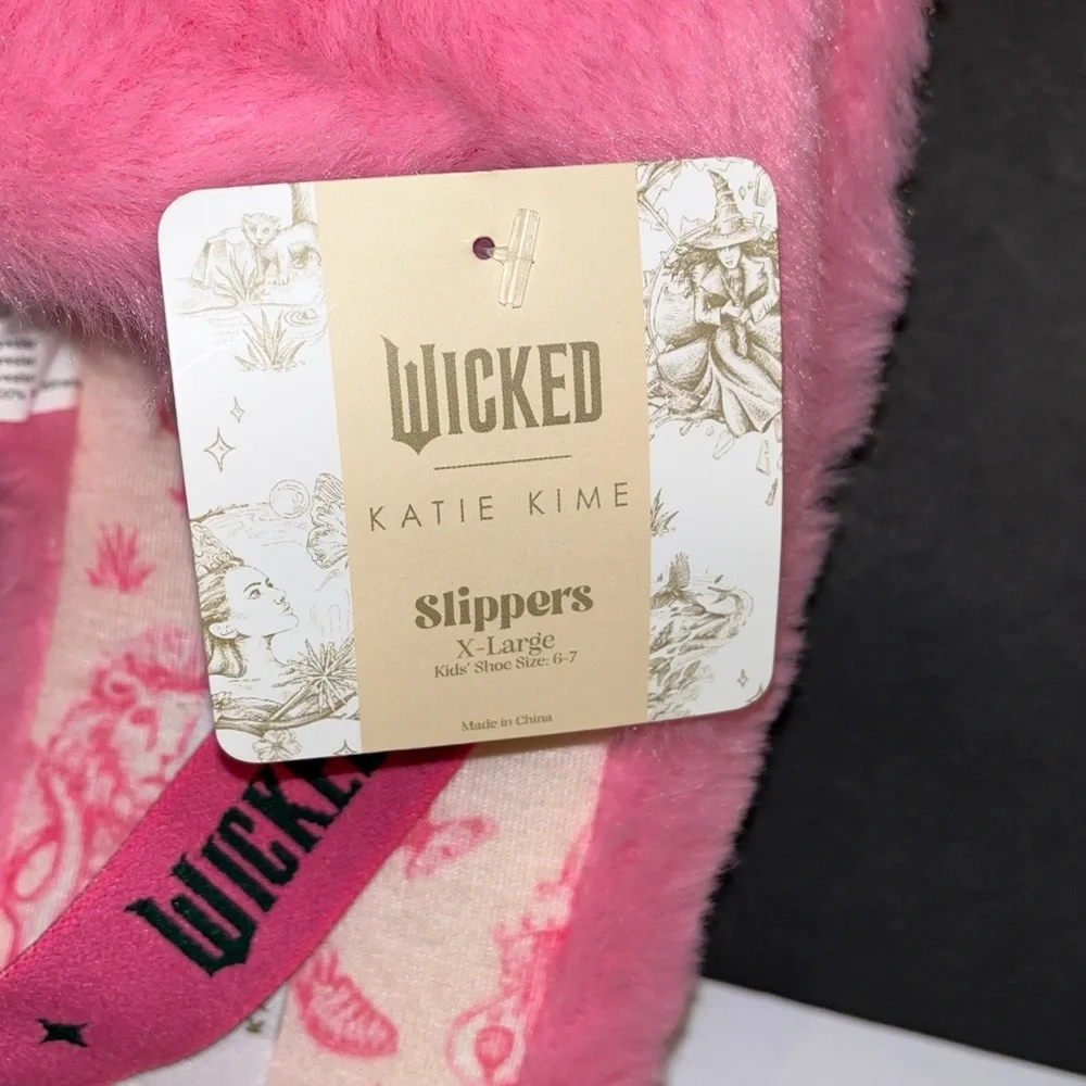 Katie Kime x Wicked Pink Fuzzy Slippers